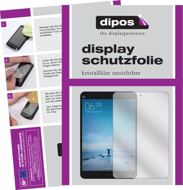 Produktbild Dipos Displayschutzfolie Crystalclear (2 Stück, Xiaomi Mi Pad 3)