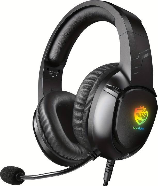 Actual product image PhoneLook SOULBYTES S20 RGB Gaming Headset mit Surround-Sound Mikrofon für PS4 / PS5 / XBOX / PC 3.5 mm (Cable)