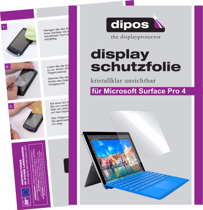 Actual product image Dipos Screen Protector Crystalclear (2 Piece, Microsoft Surface Pro 4)