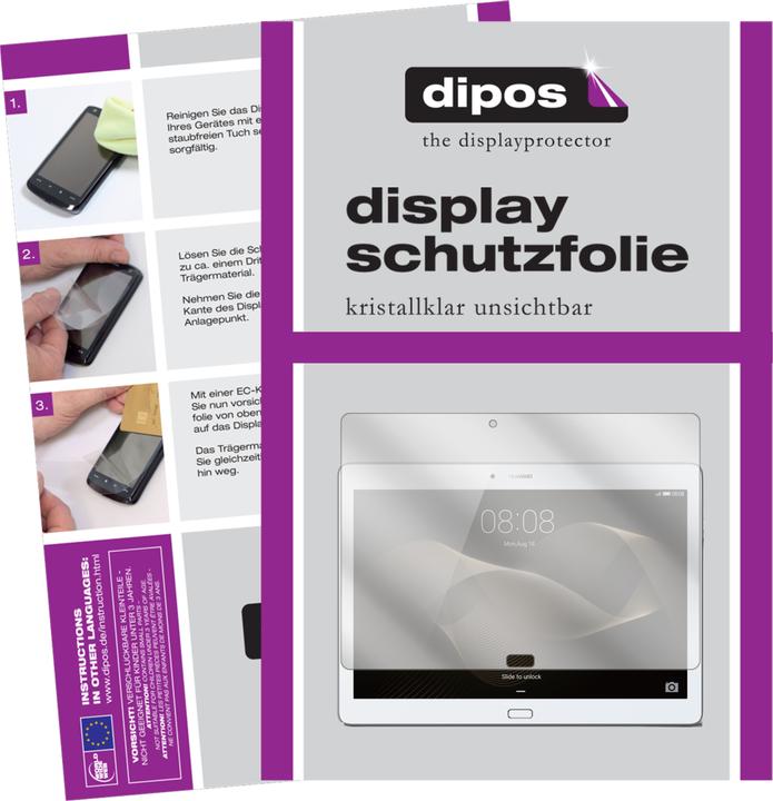 Produktbild Dipos Displayschutzfolie Crystalclear (2 Stück, Huawei MediaPad M2 10.0)