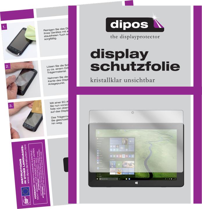 Produktbild Dipos Displayschutzfolie Crystalclear (2 Stück, SurfTab Twin 10.1)