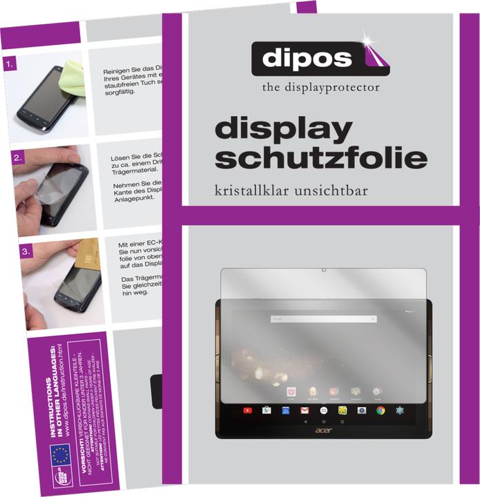 Actual product image Dipos Screen Protector Crystalclear (2 Piece, Iconia Tab 10)