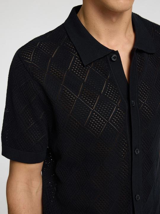 Produktbild Selected Homme Kurzarm Polohemd aus Strick (XXL)