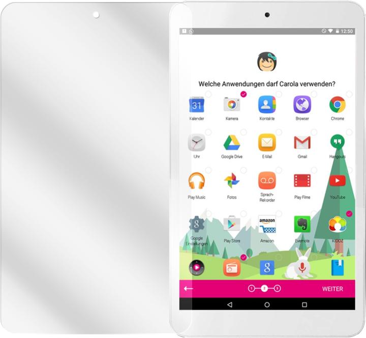 Produktbild Dipos Displayschutzfolie Crystalclear (2 Stück, Telekom Tablet Puls)