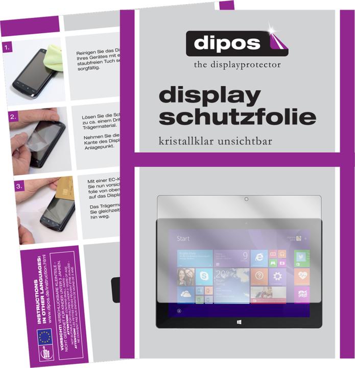 Produktbild Dipos Displayschutzfolie Crystalclear (2 Stück, Surftab Wintron 10.1)