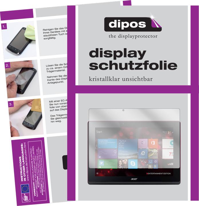 Produktbild Dipos Displayschutzfolie Crystalclear (2 Stück, Aspire Switch 10 E Pro7)