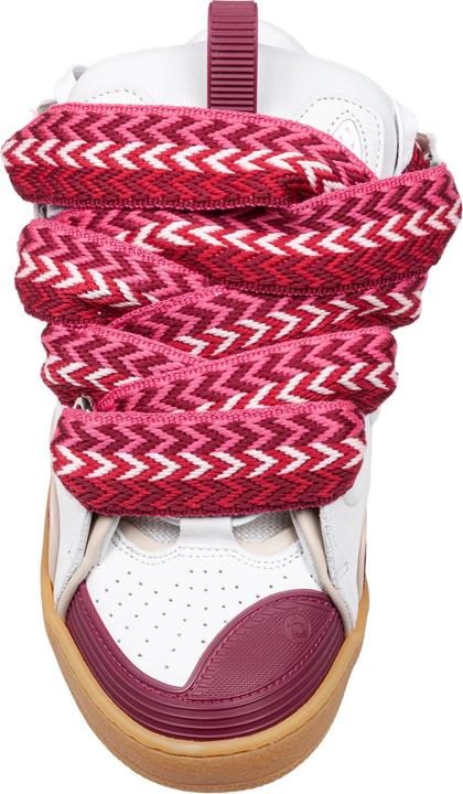 Image du produit Lanvin curb sneaker in leather and suede color white and berry (42)
