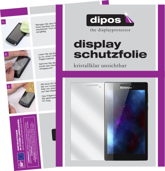 Produktbild Dipos Displayschutzfolie Crystalclear (2 Stück, Tab 2 A7-10)