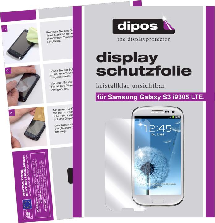 Actual product image Dipos Screen Protector Crystalclear (2 Piece, Samsung Galaxy S3 LTE i9305)