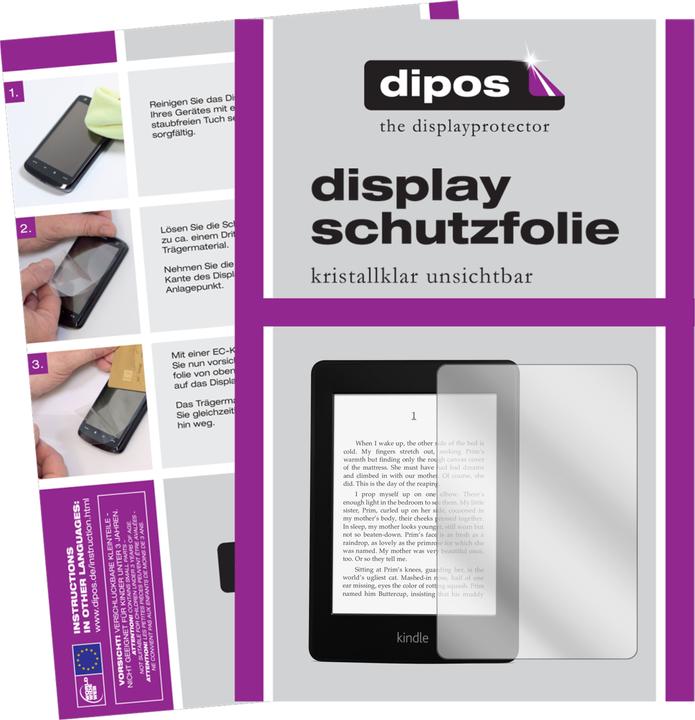 Produktbild Dipos Displayschutzfolie Crystalclear (2 Stück, Kindle Paperwhite)