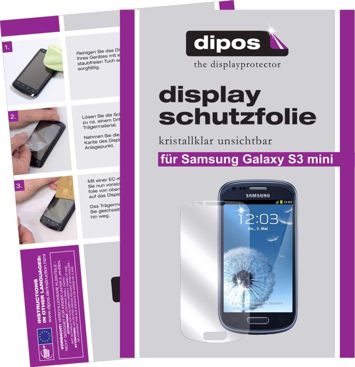 Image du produit Dipos Film de Protection d’écran Crystalclear (2 pièce(s), Samsung Galaxy S3 Mini)
