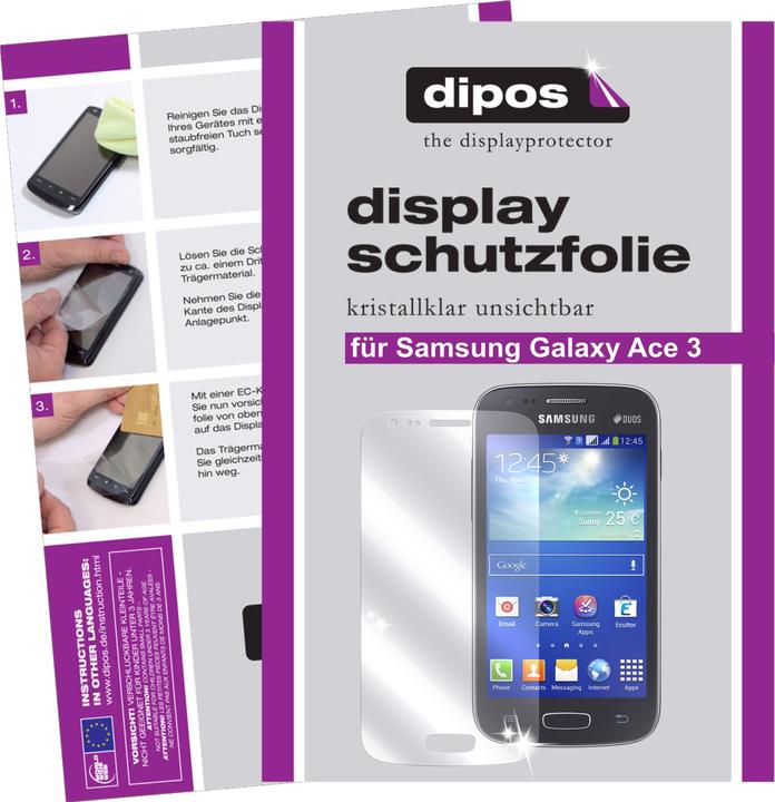 Image du produit Dipos Film de Protection d’écran Crystalclear (2 pièce(s), Samsung Galaxy Ace 3)