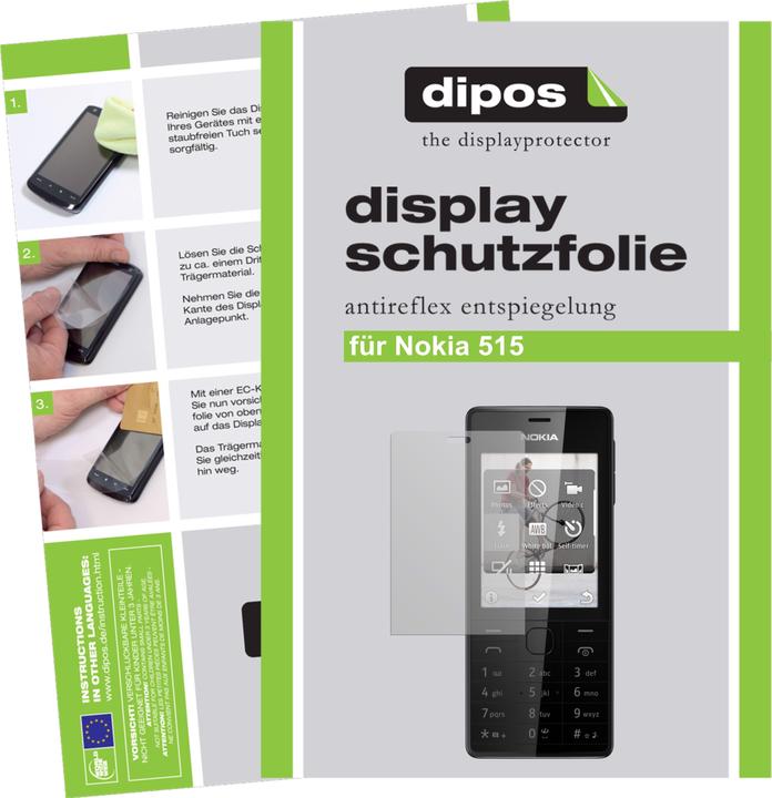 Produktbild Dipos Displayschutzfolie Antireflex (2 Stück, Nokia 515)