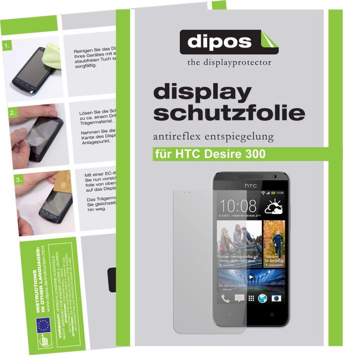 Produktbild Dipos Displayschutzfolie Antireflex (2 Stück, HTC Desire 300)