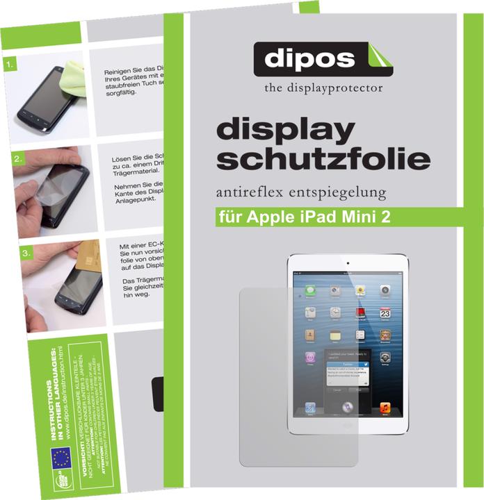 Image du produit Dipos Film de Protection d’écran Anti-reflet (2 pièce(s), iPad mini 2013 (2. Gen))