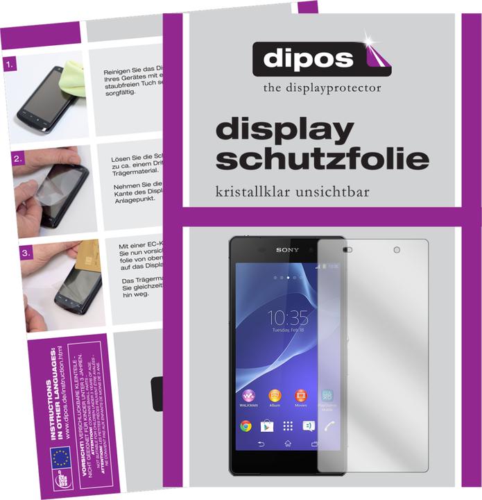 Actual product image Dipos Screen Protector Crystalclear (2 Piece, Sony Xperia Z2)