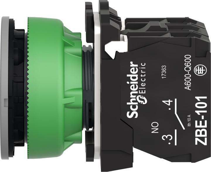 Produktbild Schneider Electric Leuchtdrucktaster kompl Flush Kunstst or 30mm 230V IP69K