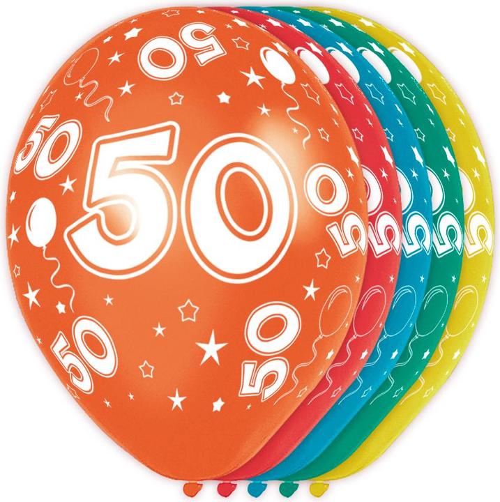 Folat 50th birthday balloons (5 x)