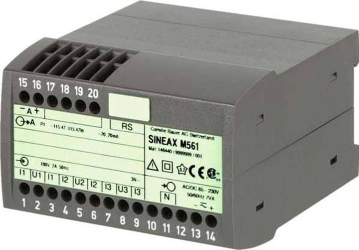 Produktbild Camille Bauer Multi-Messumformer für Starkstromgrössen Typ Sineax M561, programmierbar, 1 Analo (Messgerätkoffer)