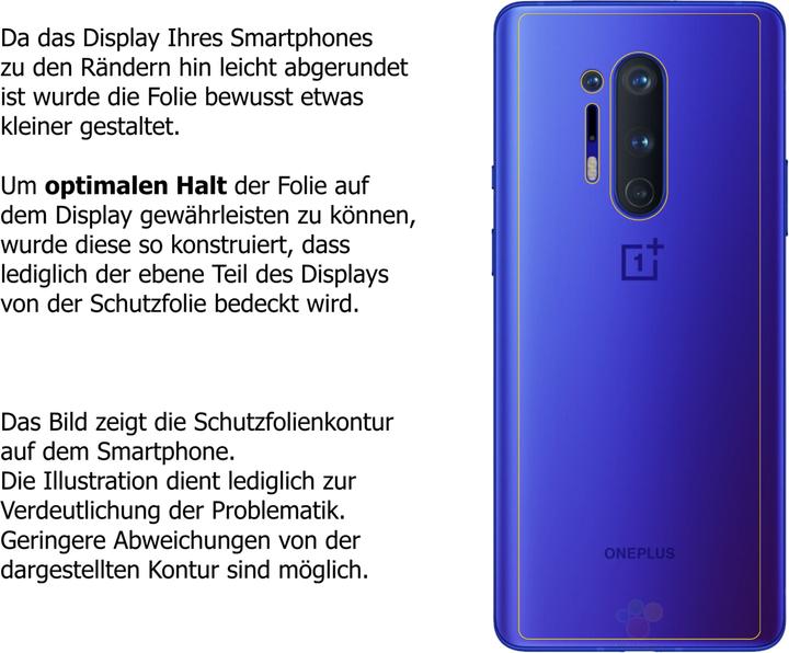 Produktbild Dipos Displayschutzfolie Crystalclear (5 Stück, OnePlus 8 Pro)