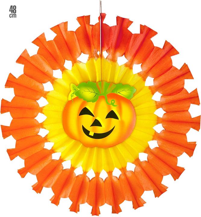 Image du produit Widmann Citrouille Éventail en papier 48cm