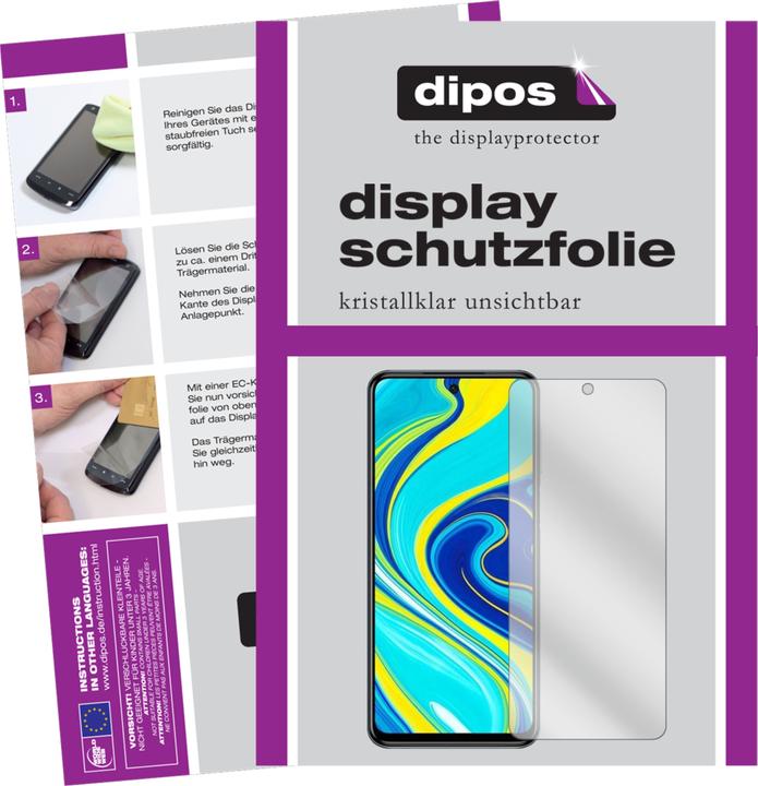 Produktbild Dipos Displayschutzfolie Crystalclear (5 Stück, Xiaomi Redmi Note 9S)