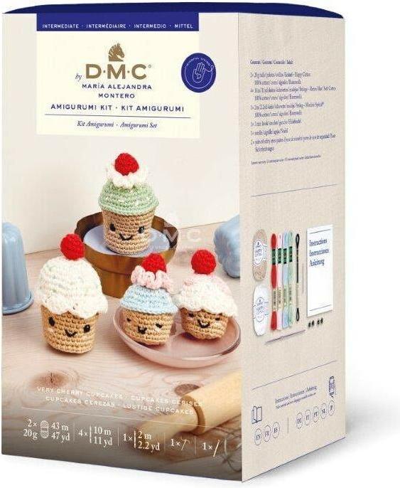 Immagine prodotto DMC Set per uncinetto Cable Amigurumi Very Cherry Cupcakes, motivo