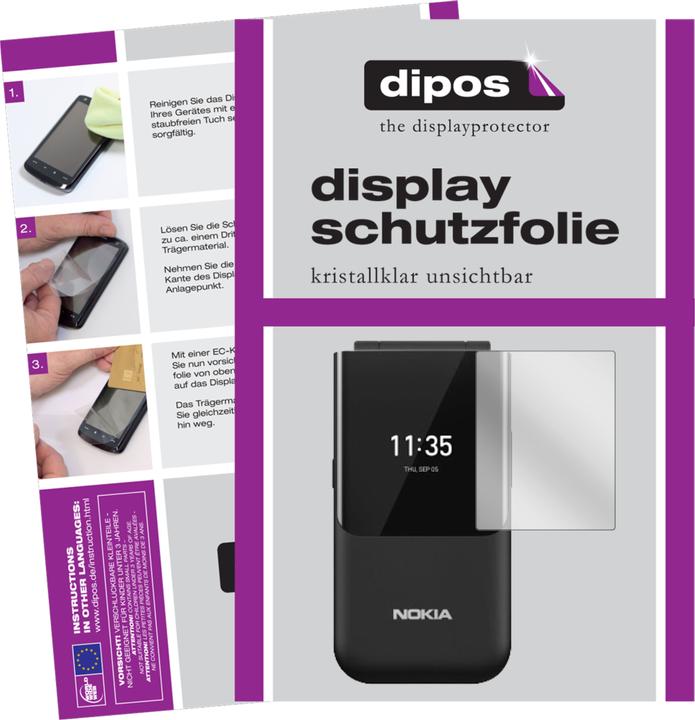 Produktbild Dipos Displayschutzfolie Crystalclear (5 Stück, Nokia 2720 Flip)