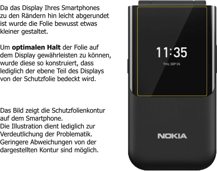 Produktbild Dipos Displayschutzfolie Crystalclear (5 Stück, Nokia 2720 Flip)