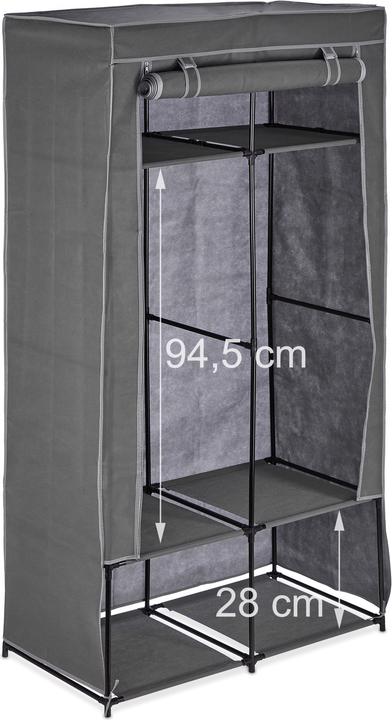 Actual product image Relaxdays Anna Wardrobe (90 x 45 x 172 cm)