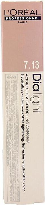 Actual product image L'Oréal Professionnel DIA LIGHT gel-creme acide sans amoniaque #7,13 50 ml (#7,13)