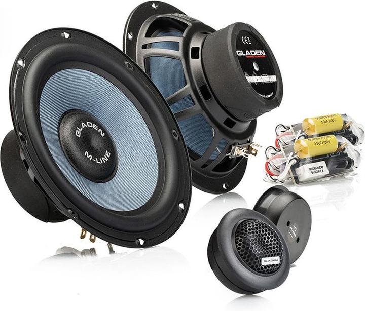 Produktbild Gladen Baden Audio M165 G2 - Autolautsprecher - 16,5 cm Komposet - 2 Strassenlautsprecher - 125 Watt (16.50 cm)