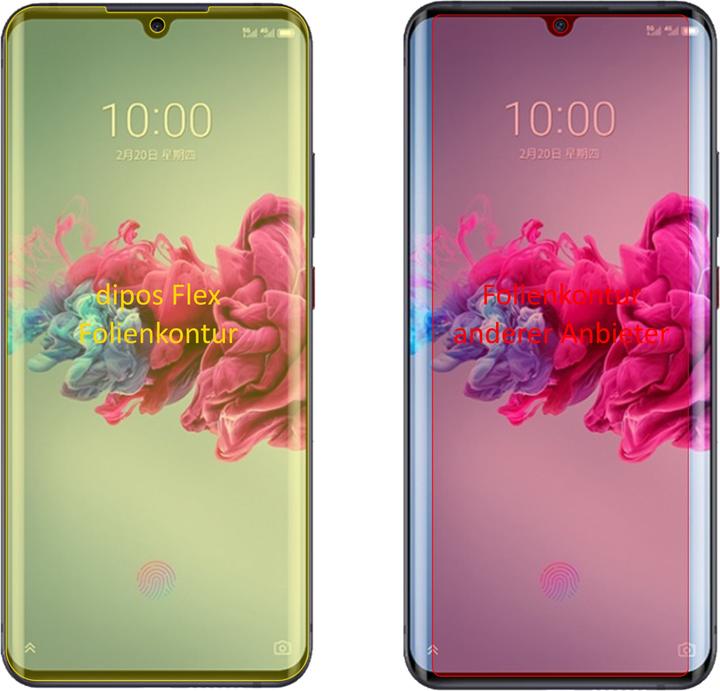 Actual product image Dipos Screen Protector Full-Cover 3D (2 Piece, ZTE Axon 11 5G)