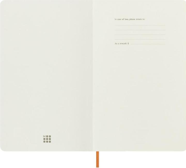 Produktbild Moleskine Vegea Capri Notizbuch, Large/A5, liniert, weicher Einband, orange (13 x 21 cm, Liniert, Weicher Einband)