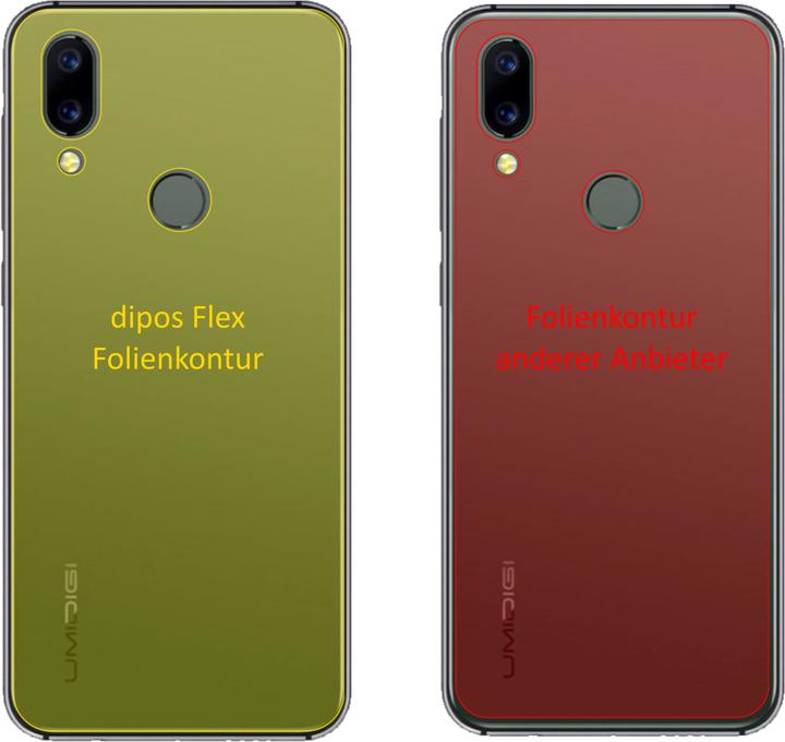 Actual product image Dipos Screen Protector Full-Cover 3D (3 Piece, Umidigi A3S)