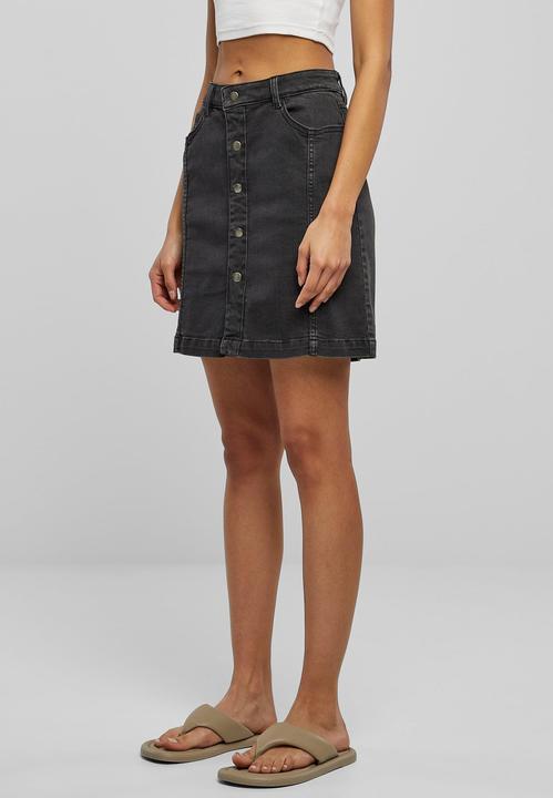 Produktbild Urban Classics Ladies Organic Stretch Button Denim Skirt (28)