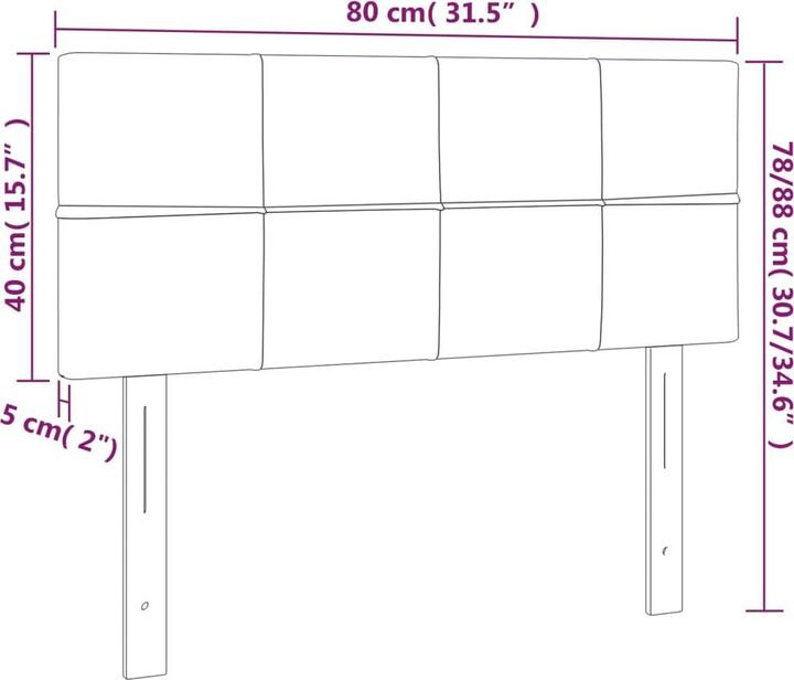 Produktbild VidaXL Gianna (144 x 5 x 88 cm)
