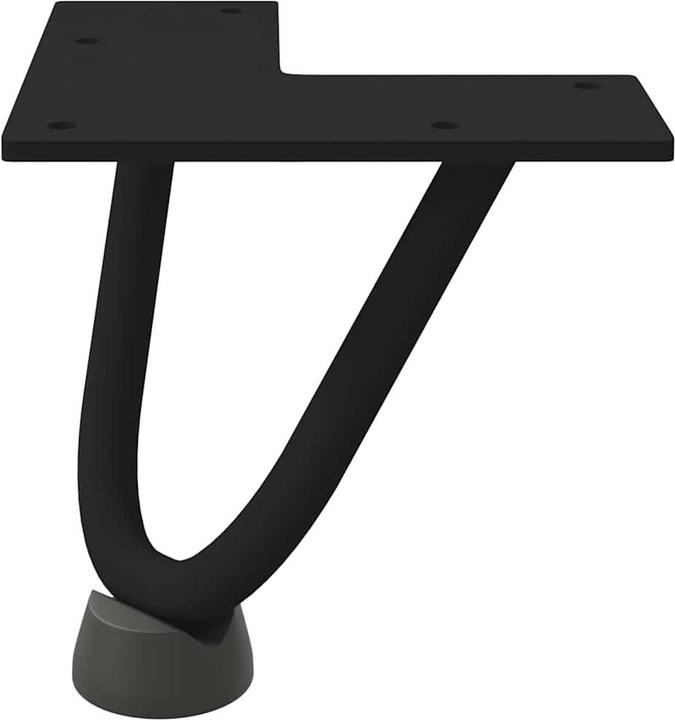 Actual product image VidaXL Hairpin legs 4 pcs. black 10 cm solid steel Hairpin table leg