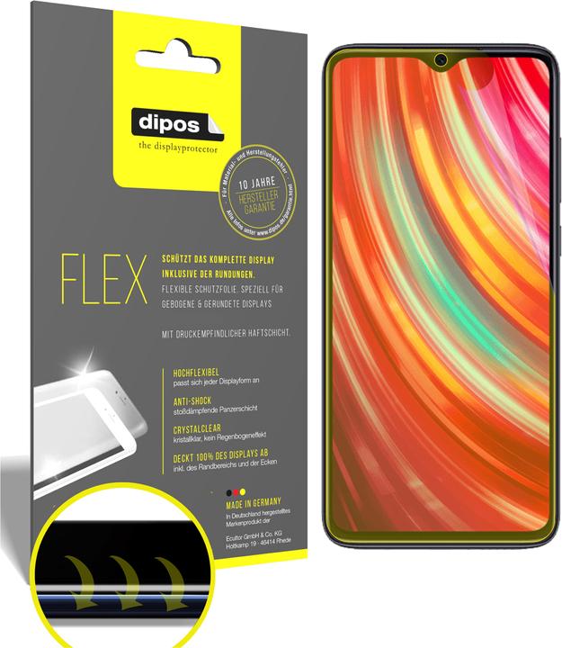 Image du produit Dipos Film de Protection d’écran Full-Cover 3D (3 pièce(s), Xiaomi Redmi Note 8)