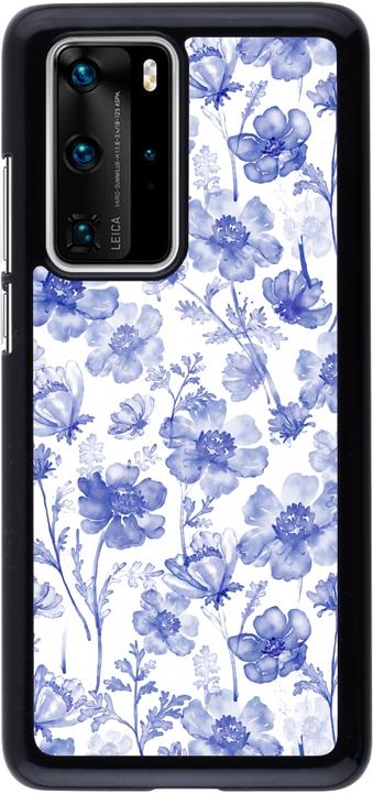 Actual product image PhoneLook Coque Spring 23 watercolor blue flowers (Huawei P40 Pro)