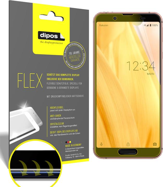 Immagine prodotto Dipos Pellicola Protettiva Full-Cover 3D (3 Pezzo/i, Sharp Aquos Sense3)