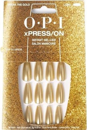 Produktbild OPI xPRESS/ON Press On Nails Bis zu 14 Tage Gel-ähnliche Salon-Maniküre Vegane nachhaltige Verpackung Wi (Gelb, Gel-Effekt Nagellack)