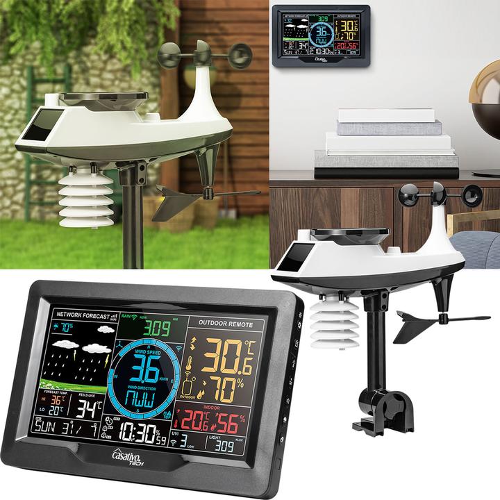 Produktbild Casativo WLAN Wetterstation mit XL-Farbdisplay