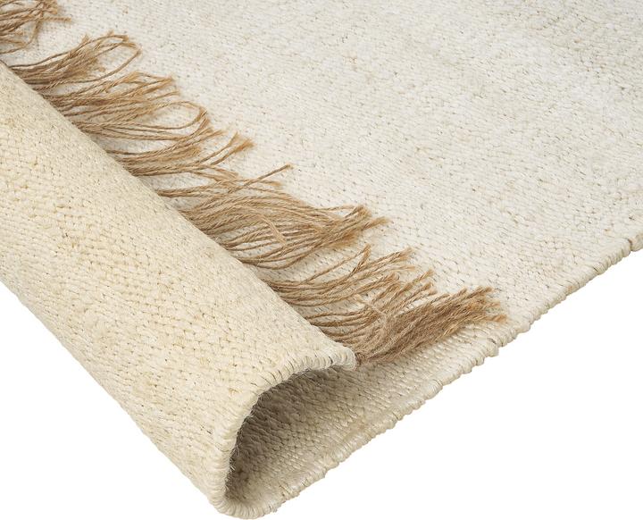 Image du produit Beliani Tapis jute beige clair 80 x 150 cm à poils courts double face LUNIA (80 x 150 cm)