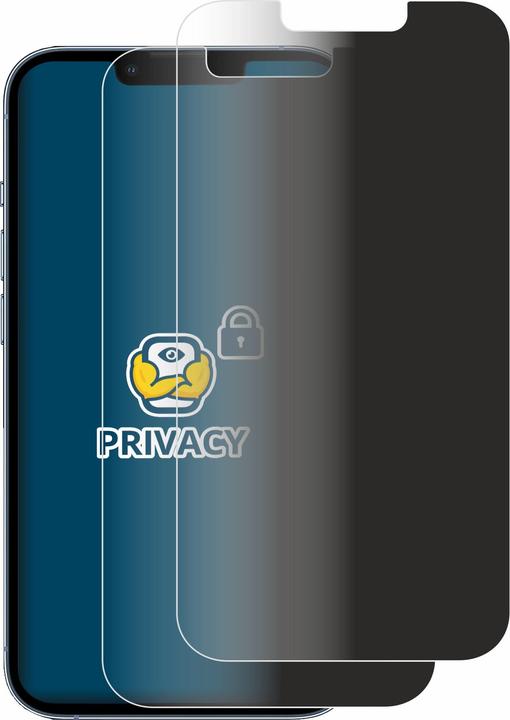 Actual product image BROTECT Anti-spy privacy film Blue light protection film (2 Piece, Apple iPhone 13 Pro)