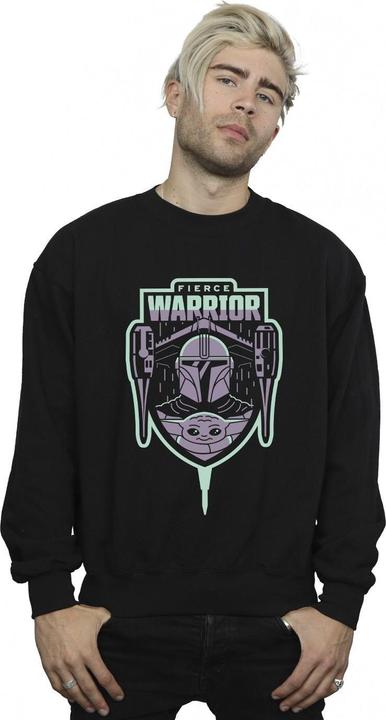 Immagine prodotto Star Wars The Mandalorian Fierce Warrior Patch Felpa Uomo (L)