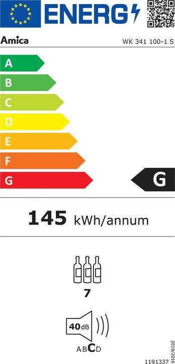 Energy Label Amica Wein-Klimagerät