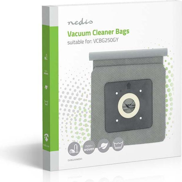 Nedis Staubsaugerbeutel - 1 Stück - Stoff - Meist verkauft für: VCBG250GY - Weiss (1 x)