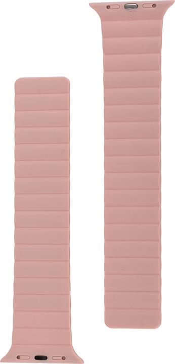 Immagine prodotto Peter Jäckel FASCIA OROLOGIO per Apple Watch 41/40 mm (Serie 4 - 9)/ 38 mm (Serie 1 - 3) Rosa Magnetico (Acciaio inossidabile, Silicone, Cuoio)