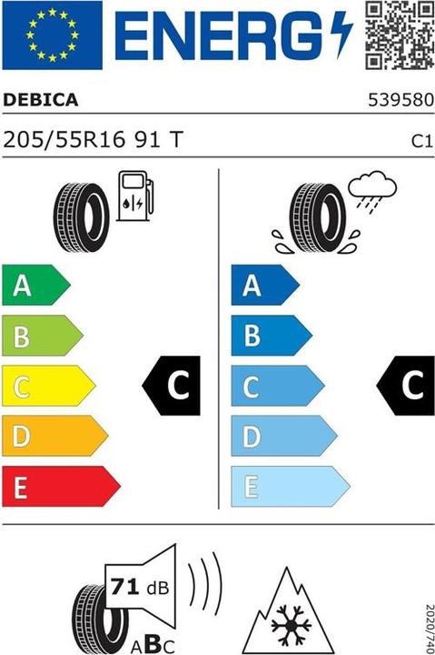 Immagine prodotto Debica Frigo 2 (205/55R16 91T, Pneumatici invernali)